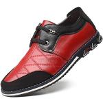 Reduzierte Rote Business Spitze Hochzeitsschuhe & Oxford Schuhe mit Schnürsenkel aus Rindsleder leicht für Herren Größe 44,5 