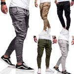Khakifarbene Casual Jogger-Jeans aus Denim für Herren Größe 4 XL 