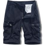 Bunte Cargo-Shorts mit Reißverschluss aus Baumwollmischung für Herren 