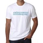 Herren Grafik T-Shirt Aubameyang Öko-Verantwortlich Vintage Jahrgang Kurzarm