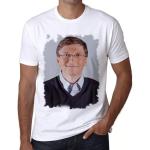 Herren Grafik T-Shirt Bill Gates Öko-Verantwortlich Vintage Jahrgang Kurzarm