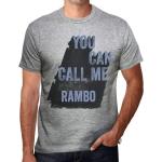 Vintage Kurzärmelige Rambo T-Shirts aus Baumwolle für Herren 