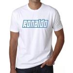 Weiße Vintage Kurzärmelige Cristiano Ronaldo T-Shirts für Herren 