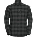 Schwarze Langärmelige Odlo Shirts mit Tasche mit Reißverschluss für Herren Größe XXL 