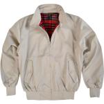 Beige Wasserdichte Harrington-Jacken mit Knopf für Herren Größe 3 XL Große Größen für den für den Herbst 