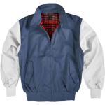 Blaue Wasserdichte Harrington-Jacken mit Knopf für Herren Größe M Große Größen für den für den Herbst 