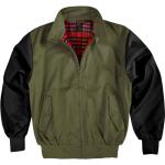 Schwarze Wasserdichte Harrington-Jacken mit Knopf für Herren Größe 4 XL Große Größen für den für den Herbst 