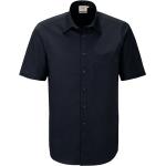 Schwarze Business Kurzärmelige Hakro Performance Kentkragen Hemden mit Kent-Kragen mit Knopf für Herren Größe 5 XL 