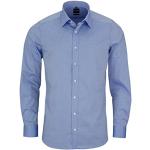 Hellblaue Langärmelige OLYMP Kentkragen Hemden mit Kent-Kragen aus Baumwolle für Herren Größe L 