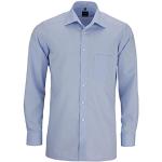 Reduzierte Hellblaue Langärmelige OLYMP Modern Fit Kentkragen Hemden mit Kent-Kragen aus Baumwolle für Herren Größe L 