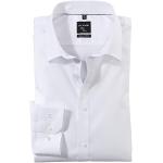 Reduzierte Weiße Unifarbene Langärmelige OLYMP Kentkragen Hemden mit Kent-Kragen aus Baumwolle für Herren Größe XL 