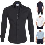 Schwarze Unifarbene Casual Langärmelige Herrenlangarmhemden mit Reißverschluss Größe M für den für den Frühling 