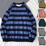 Blaue Langärmelige Rundhals-Ausschnitt Herrensweatshirts aus Polyester Größe 3 XL für Partys für den für den Herbst 