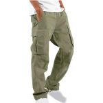 Grüne Unifarbene Streetwear Atmungsaktive Cargo-Shorts aus Baumwolle für Herren Größe M 