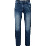 Graue Bestickte Timezone Jeans mit Stickerei mit Reißverschluss aus Baumwolle für Herren Größe M 