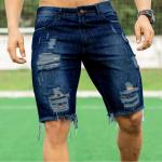 Jeans-Shorts mit Reißverschluss aus Baumwolle für Herren Größe XXL für den für den Sommer 