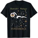 Schwarze Fenerbahce T-Shirts mit Istanbul-Motiv für Herren Größe S 
