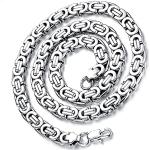 Reduzierte Silberne Königsketten aus Chirurgenstahl für Herren zur Hochzeit 