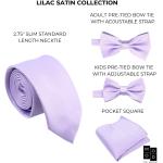 Helllilane Krawatten-Sets aus Polyester für Herren 