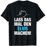 Schwarze Elvis Presley T-Shirts für Herren Größe S 