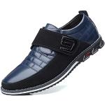 Blaue Business Hochzeitsschuhe & Oxford Schuhe aus Leder leicht für Herren Übergrößen 