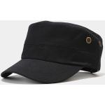 Schwarze Vintage Army-Caps mit Schnalle für Herren für den für den Sommer 