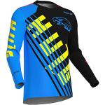 Herren Motocross-Jersey Langarm | MX Enduro | Mountainbike MTB Top Langarm Atmungsaktiv Bequem Weich Feuchtigkeitstransport Radtrikot (Dark Blue,5XL)