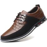 Braune Business Hochzeitsschuhe & Oxford Schuhe aus Leder atmungsaktiv für Herren Größe 46,5 