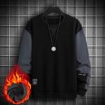 Schwarze Color Blocking Langärmelige Herrensweatshirts für Partys für den für den Herbst 
