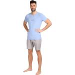 Bunte Kurzärmelige Calvin Klein Pyjamas kurz für Herren Größe XL 2-teilig für den für den Sommer 