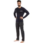 Bunte Pyjamas lang mit Knopf für Herren Größe 5 XL 