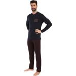 Bunte Pyjamas lang mit Knopf für Herren Größe 5 XL 