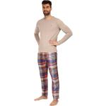 Bunte Tommy Hilfiger Herrenschlafanzüge & Herrenpyjamas aus Baumwolle Größe S 2-teilig für den für den Sommer 