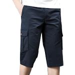 Blaue Business Cargo-Shorts aus Baumwolle für Herren Größe 6 XL Große Größen für den für den Sommer 