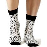 Wigglesteps | Men's Calf Length Socks | Football B&W Collection | EU 41-46 (Black)
