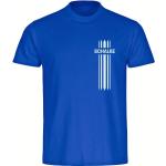 Herren T-Shirt Schalke - Streifen - Größe: L - Farbe: blau