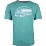 Grüne Bestickte Oversize Volkswagen / VW Bulli / T1 Rundhals-Ausschnitt T-Shirts aus Baumwolle für Herren Größe XXL 