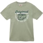 Pastellgrüne Bestickte Volkswagen / VW Bulli / T1 Rundhals-Ausschnitt T-Shirts aus Baumwolle für Herren Größe L 