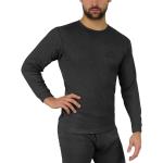 Anthrazitfarbene Langärmelige Normani Thermo-Unterhosen aus Jersey für Herren Größe 5 XL für den für den Winter 