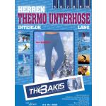 Dunkelblaue Thermo-Unterhosen aus Baumwolle für Herren für den für den Winter 
