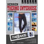 Anthrazitfarbene Sportliche The Bakis Thermo-Unterhosen maschinenwaschbar für Herren für den für den Winter 