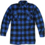Blaue Holzfällerhemden aus Flanell für Herren Größe S für den für den Winter 