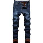 Schwarze Ripped Jeans & Zerrissene Jeans mit Reißverschluss aus Denim maschinenwaschbar für Herren Größe M für den für den Sommer 