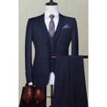 Violette Businesskleidung aus Polyester Handwäsche für Herren Größe 4 XL 3-teilig 