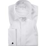 Reduzierte Weiße Kläppchenkragen Hemden mit Umschlagmanschette aus Baumwolle für Herren Größe S 