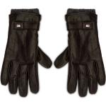 Tommy Hilfiger Herrenhandschuhe Elevated Flag Leather Mix Gloves AM0AM06589 Schwarz