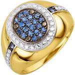 Blaue Saphir Ringe aus Silber für Herren 