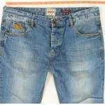 Blaue Superdry Slim Fit Jeans aus Baumwolle für Herren Weite 34, Länge 34 