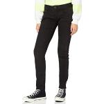 Schwarze Herrlicher Gila Slim Fit Jeans mit Reißverschluss aus Denim für Damen Weite 31 