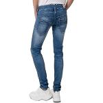 Reduzierte Blaue Herrlicher Pitch Bio Slim Fit Jeans aus Denim für Damen Weite 24, Länge 30 